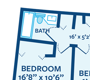two bedroom apartment floor plan